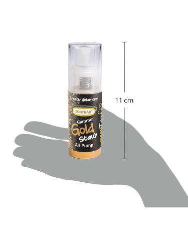 G nthart Backdecor Goldstaub Glimmer Pump Spray | Edible Gold Dust Glitter Effect (10g) - No Titanium Dioxide | International Shipping Available - Buy Online on GoSupps.com