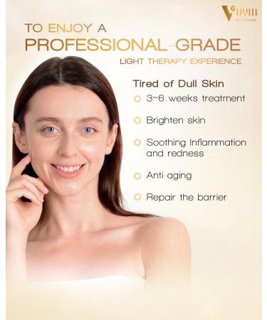 Infrared Light Therapy Mask - 292 LEDs | Anti-Aging Skin Brightening & Winkle Reduction | Lightweight Silicone Facial Care - Buy Online on GoSupps.com