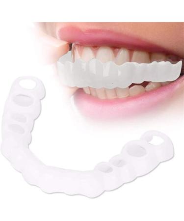5 pieces of cosmetic teeth instant perfect smile clip on veneers (work for top) - perfect braces and whitening alternative no pain no shots no drilling