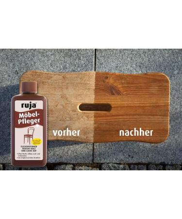 Ruja Furniture Care 1L | Premium Furniture Polish & Wood Care Oil | Stain Remover for Tables Chairs & Parquet | No Wax Silicone or Additives - Buy Online on GoSupps.com
