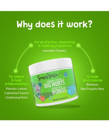 Souris Verte Organic Boo Boo Healing & Diaper Rash Cream Made in Canada Cloth Diaper Safe (1-pack) Pack of 1 - Buy Online on GoSupps.com