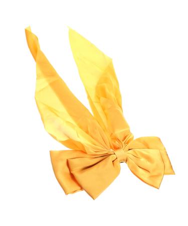 CAXUSD bow hairpin ponytail hair clip spring hair clips bow hair clips girls barrettes for hair ribbon for hair yellow hair bow hair ribbon big hair bows satin hair accessories big bow