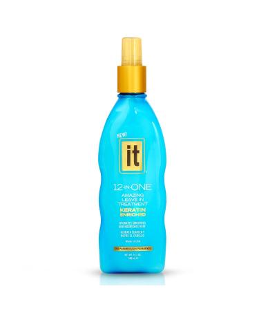 12-in-One Amazing Leave-In Hair Treatment Spray - Infused with Keratin and Borage Oil to Hydrate Smooth and Nourish Hair - Conditioner Spray Strengthens and Protects Dry & Damaged Hair - IT 12-in-One 10.2 Fl Oz (Pack of ...