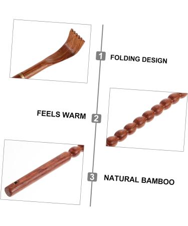 Beavorty 3 PC Wooden Back Scratcher Set - Manual Itching Relief Tool for Adults | Scratchy Body Massage Gear - Buy Online on GoSupps.com