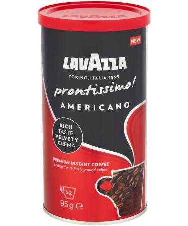Instant Coffee Bundle with Lavazza Prontissimo Intenso 95g x3 and Americano 95g x3 - Dark Roast (Pack of 6) - Buy Online on GoSupps.com
