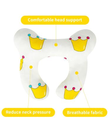 Baby Travel Pillow - Neck Support for Car Seat & Stroller | Comfort for Newborns & Toddlers | White Head Support Pillow - Buy Online on GoSupps.com
