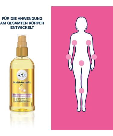 VEET Hair Removal Duo: Pure Cold Wax Strips & Multi-Benefit Oil - 20 Strips + 100ml for Body & Legs | Smooth Skin & Wax Residue Removal - Buy Online on GoSupps.com