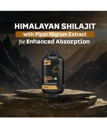 Himalayan Shilajit Capsules | Pure & Potent | Improves Muscle Strength Stamina Energy & Power | Supports Faster Recovery | Natural & Organic | 60 Capsules 60 Count (Pack of 1) - Buy Online on GoSupps.com