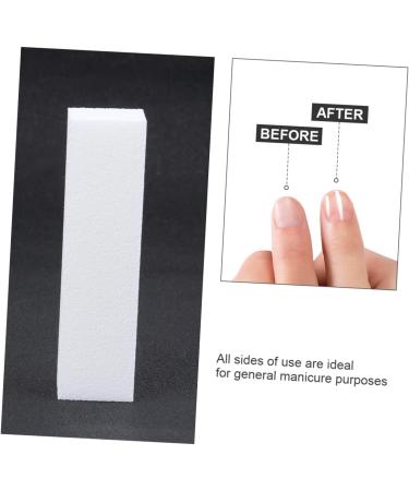 Beavorty Nail Sanding Buffer toenail File Nail Emery Board Nail Files Sand Paper Buffing Block Pedicure Nail File Nail Files Board Nail File Kit Baby Double Sided Cosmetic White - Buy Online on GoSupps.com