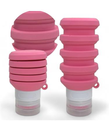 Mijoma 4-Part Travel Set | Leak-Proof Foldable Silicone Bottles for Shampoos & Liquids | Colorful Hand Luggage with Suction Cup & Brush - Buy Online on GoSupps.com