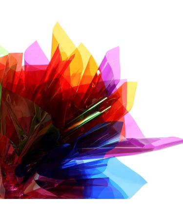 Tallew 16 Pcs 28 x 40 Inch Cellophane Sheets Cello Wraps Colored Cellophane Paper Transparent Colored Gift Wrap Cellophane with 240 Pcs Metallic Twist Ties  for DIY Arts Crafts Gifts Wrapping - Buy Online on GoSupps.com