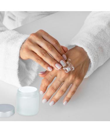 NICENEEDED 100ml Frosted Glass Jars with Lids Empty Round Sample Jar Pot Sample Storage Containers Refillable Travel Eye Cream Jars Pot for Cosmetics Scrubs Makeup Face Cream Lotion - Buy Online on GoSupps.com