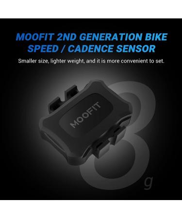 MOOFIT Speed/Cadence Sensor | ANT+/Bluetooth | Wireless RPM Sensor for Bike/Spin Bike | IP67 | Wahoo/Zwift/Strava Compatible - Buy Online on GoSupps.com