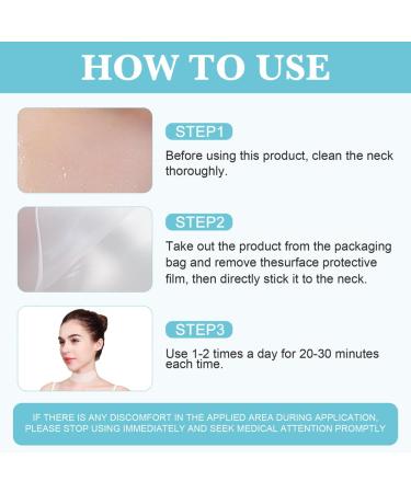 Neck Wrinkle Patches Reusable Hydrogel Anti Aging Facial Pads Hypoallergenic Silicone Gel Sleep Tape Smooth Fine Lines Mask for Skin Tightening and Firming Crepe Erase and Neck Lift (neck-2 Pcs) facetape-neck-2pcs - Buy Online on GoSupps.com