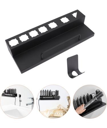 OHPHCALL Curling Iron Rack Curler Holder for Salon Kickstand Curler Wall Rack Black Stainless Steel - Buy Online on GoSupps.com