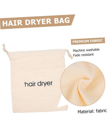 Mikinona 2pcs Hair Dryer Storage Bag Hair Dryer Holiday Travel Bathroom Hairdryers Travel Pouch Beige Fabric - Buy Online on GoSupps.com