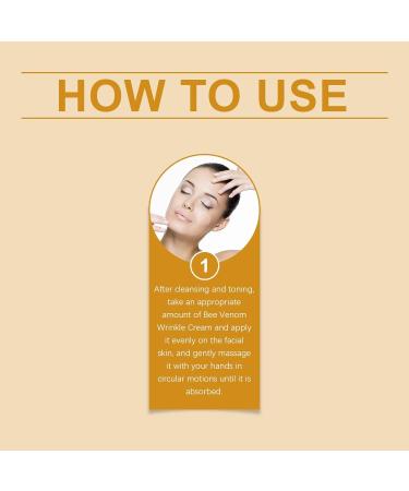 Bee Venom Wrinkle Cream Wrinkle Removal Cream Erases lines and wrinkles Softly moisturizes and hydrates skin Promotes collagen production For face and neck - Buy Online on GoSupps.com
