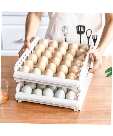GLEAVI Box 30 Drawer Fridge Eggs Food Egg Filler Refrigerator Crisper Organizer Egg Carton Organic Stacker As Shown 33X26.5X14.3cm - Buy Online on GoSupps.com
