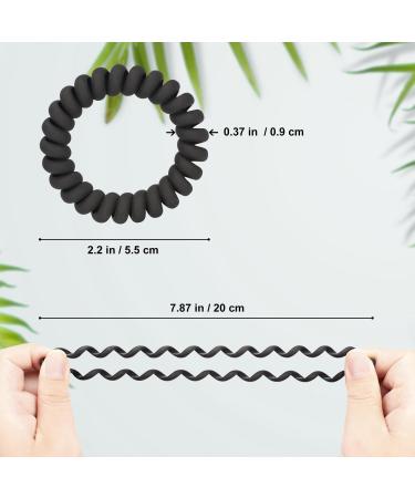 Jesslab Spiral Hair Ties - 10 Pack Traceless Telephone Cable Hair Accessories for Women & Girls | No-Damage Ponytail Holder - Color Sorted (#31) - Buy Online on GoSupps.com