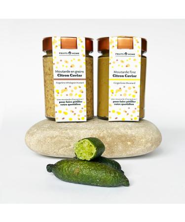 Fruits at Home - Combo Mustard Fine Lemon Caviar & Mustard in Lemon Caviar Beans (200g each)