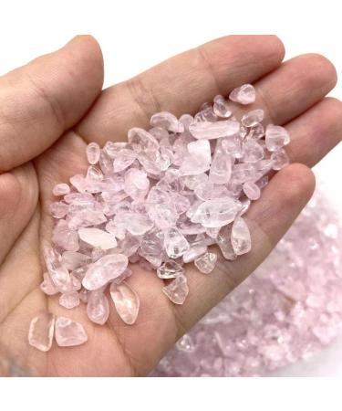 Natural Crystal Rough Stones 1000g 5-7mm Tumbled Rose Quartz Polished Stone Crystal Fragment Gravel Gift