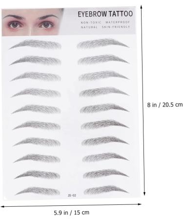 Ipetboom 2pcs Trimming Stick-on False Sticker Natural Eyebrows Make Shape Eyebrow Type Women Lady Tool D Man - Buy Online on GoSupps.com