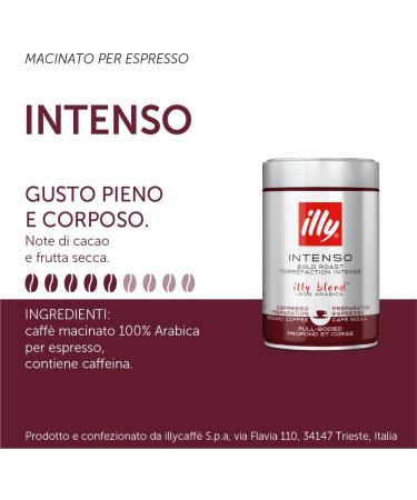 illy Intenso Bold Roast Ground Coffee 250g - Premium Italian Coffee - Buy Online on GoSupps.com