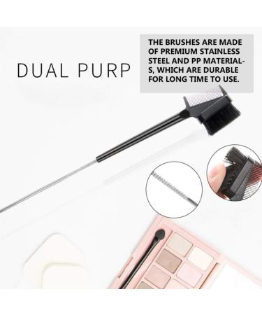 Buy Lurrose Double-Head Eyebrow Comb Tool - Portable Multifunctional Makeup Brush for Women | International Shipping - Buy Online on GoSupps.com