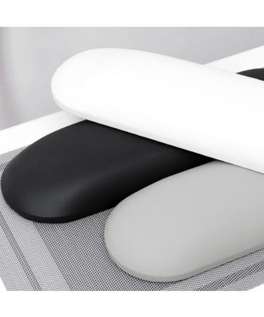 Merterfly Nail Arm Rest Pillow with Mat - Luxury Salon Manicure Armrest Cushion for Nail Techs - Black - Buy Online on GoSupps.com
