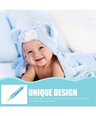 Ustnir 10 Pack Baby Nose Tweezers | Safety Plastic Cleaning Tools for Infants | Round Head Nose Care Tweezers - Buy Online on GoSupps.com