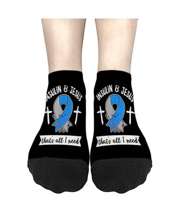 Warning I'm A Diabetic I've Dealt With Enough Pricks Already Cotton Socks For Men Hidden Men Sock