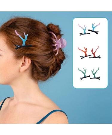 hgnxa Festive Dragon Horn Hair Clip Barrettes New Year Cosplay Masquerade Headwear Accessories Stylish Photo Props Gradient coffee - Buy Online on GoSupps.com