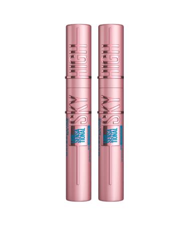 Maybelline New York Sky High Lash Sensational volume and stretch mascara waterproof black 2 pieces