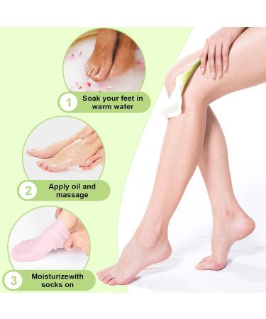 Moisturizing Gel Socks 2 Pairs Gel Moisturizing Foot Socks Non-Slip Moisturizing Gel Socks Spa Socks Prevention Socks for Cracked Foot Care (Style. B) - Buy Online on GoSupps.com