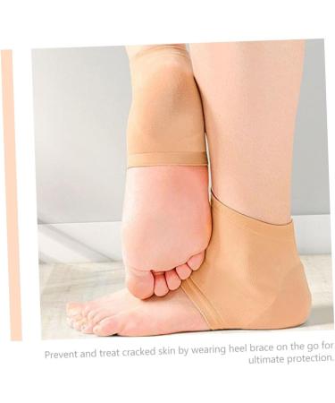 NOLITOY Heel Protector Moisture Socks - Washable Silicone Heel Brace for Dry Feet Arch Support & Comfort - 1 Pair - Buy Online on GoSupps.com