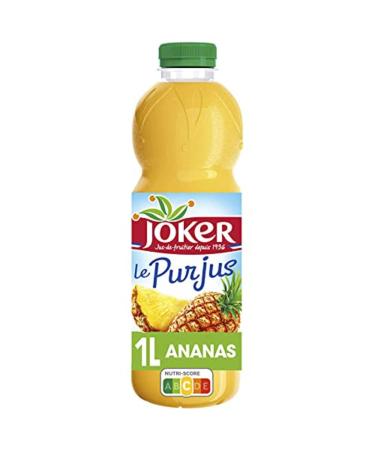 Joker Pure Juice - Pineapple Juice - 100% Pressed Fruit - 1L Bottle