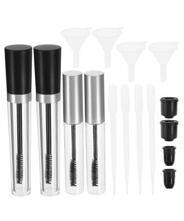 VINTORKY 2pcs Empty Eyeliner Vials Mascara Tubes with Wands Empty Clear Mascara Tubes Empty Lip Gloss Tube