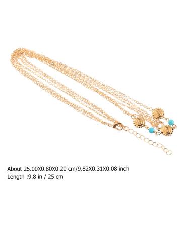 Beaupretty 4-Piece Gold Head Chain Set | Rhinestone Boho Headband & Pearl Tassel Hairband for Women & Girls - International Shipping Available - Buy Online on GoSupps.com