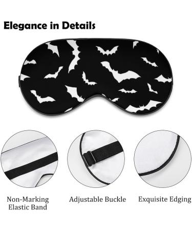 Sleep Mask Halloween Swarm Bat Eye Mask - Adjustable Light Blocking Shade for Puffy Eyes | Spooky Gift Ideas - Buy Online on GoSupps.com