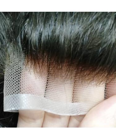 Real Hair Toupet for Men - Yanahair Smooth Thin French Tip Bleached Node - Natural Hairline Poly Skin Wig - European Men s Wig #1 Deep Black (10x8) - Buy Online on GoSupps.com