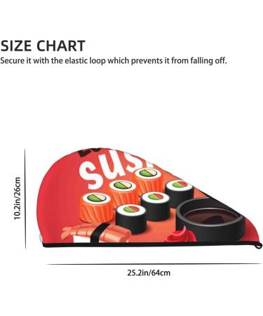 Sushi Microfiber Hair Towel | Soft Super Absorbent Coral Velvet Wrap for All Hair Types - Quick Dry & Lightweight - Buy Online on GoSupps.com