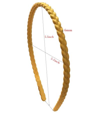 Yazon Headbands for Girls & Women - 12 Pack Thin 6mm Plastic Headbands with Teeth - Ideal Hair Accessories - Buy Online on GoSupps.com