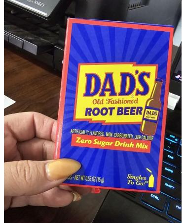 Root Beer Dad's Singles To Go Powdered Drink Mix 3 Boxes with 6 Packets Each - 18 Total Servings Sugar-Free Drink Powder Just Add Water 6 count (Pack of 3) Zero Guilt! Low Carb Zero Sugar Drink Mix - 1 Box of Rootbeer Drink Mix - Comes with 2 Paper Straws - Buy Online on GoSupps.com