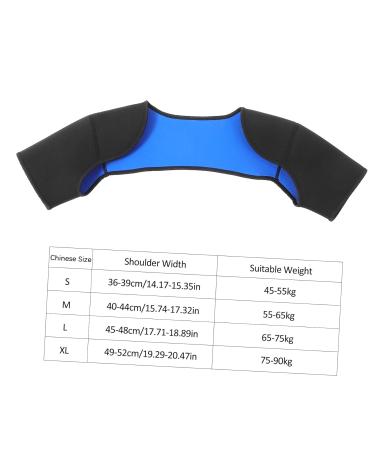 FRCOLOR Adjustable Sports Shoulder Pads & Rotator Cuff Brace - Dual Shoulder Sleeve for Weightlifting Breathable Support Strap (M Black - Buy Online on GoSupps.com