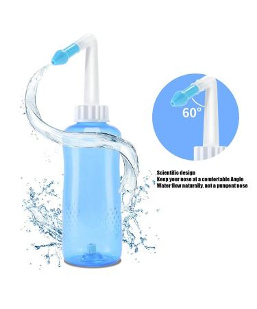 Nasal Cleansing Bottle | Neti Pot Sinus Rinse | Nasal Wash Jar 500ml | Nasal Washer & Rinser - Buy Online on GoSupps.com