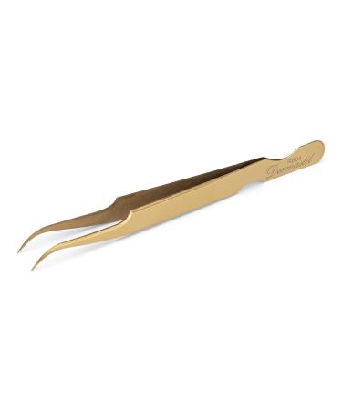 Professional eyelash extension tweezers Handmade eyelash tweezers straight bent or Russian volume RB Series for artificial eyelashes extensions (RB04)