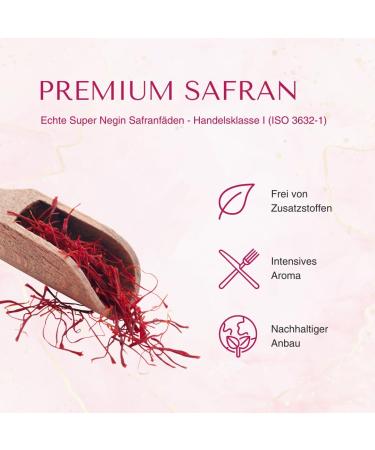 Premium Saffron Threads 5g | Class 1 Super Negin - Highest Quality Saffron for Cooking & Baking - Buy Online on GoSupps.com