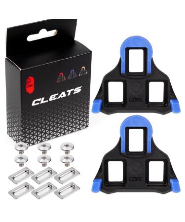 CNC Road Bike Cleats for Shimano SPD-SL SM-SH10/SM-SH11/SM-SH12,Cycling Cleats for Shimano SPD-SL Cleats SM-SH12-2 Float-Blue