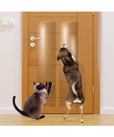 Door Scratch Protector, Protect Your Door, Furniture and Wall with Clear Premium Heavy Duty Door Cover Scratch Shield, Large Vinyl Door Guard for Dog Scratching