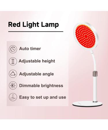Red Light Lamp with Base Red Light Lamp with Timer 140LEDs Red Light Lamp Dimmable Brightness Red Light - Buy Online on GoSupps.com